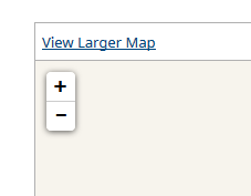 Kuva 1 - Isomman kartan ja asetukset löytää vaikkapa kätkökuvauksen kartan vierestä klikkaamalla linkkiä "View Larger Map"