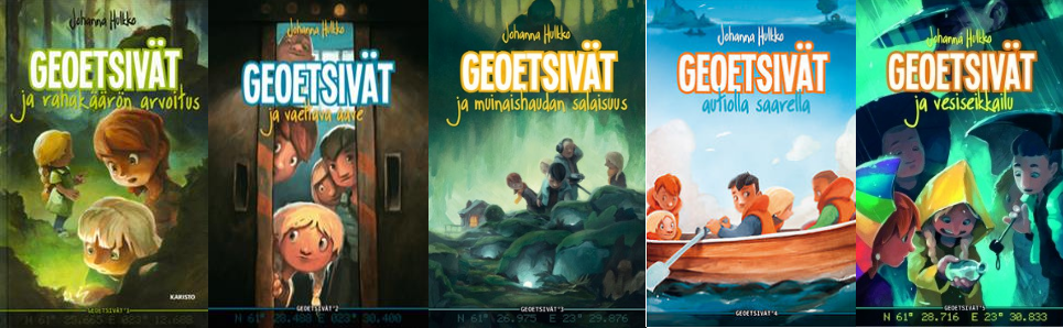 Kuva 1 - Geoetsivät on lasten ja nuorten seikkailukirjasarja.